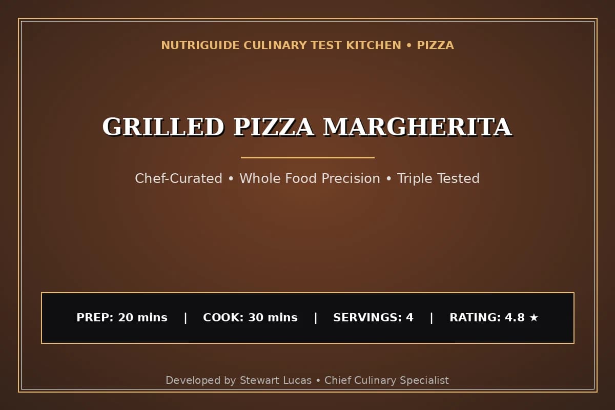 Grilled Pizza Margherita
