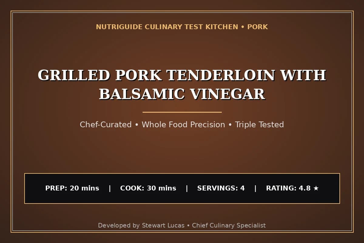 Grilled Pork Tenderloin With Balsamic Vinegar
