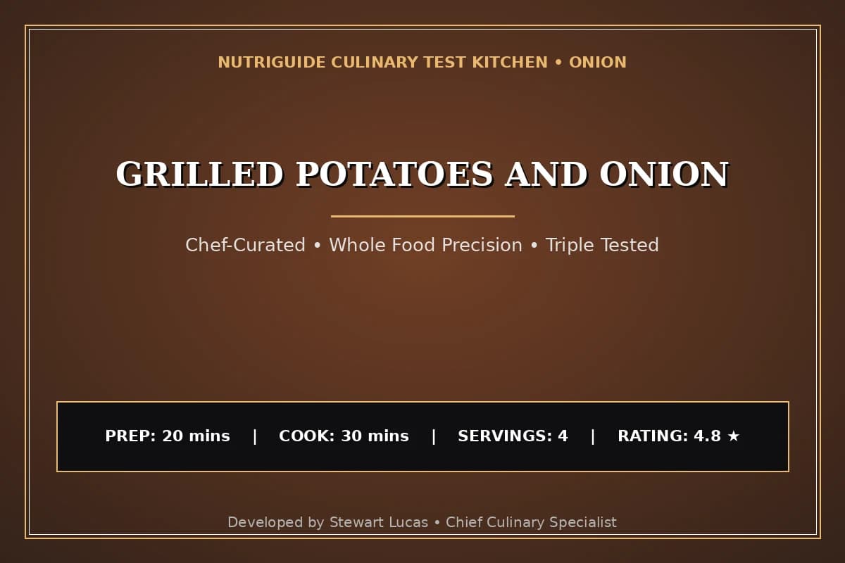 Grilled Potatoes And Onion