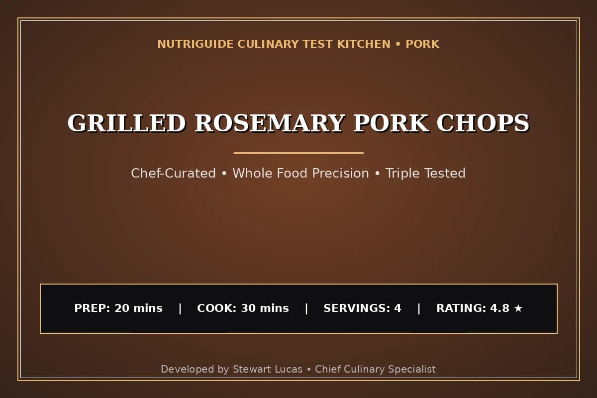 Grilled Rosemary Pork Chops