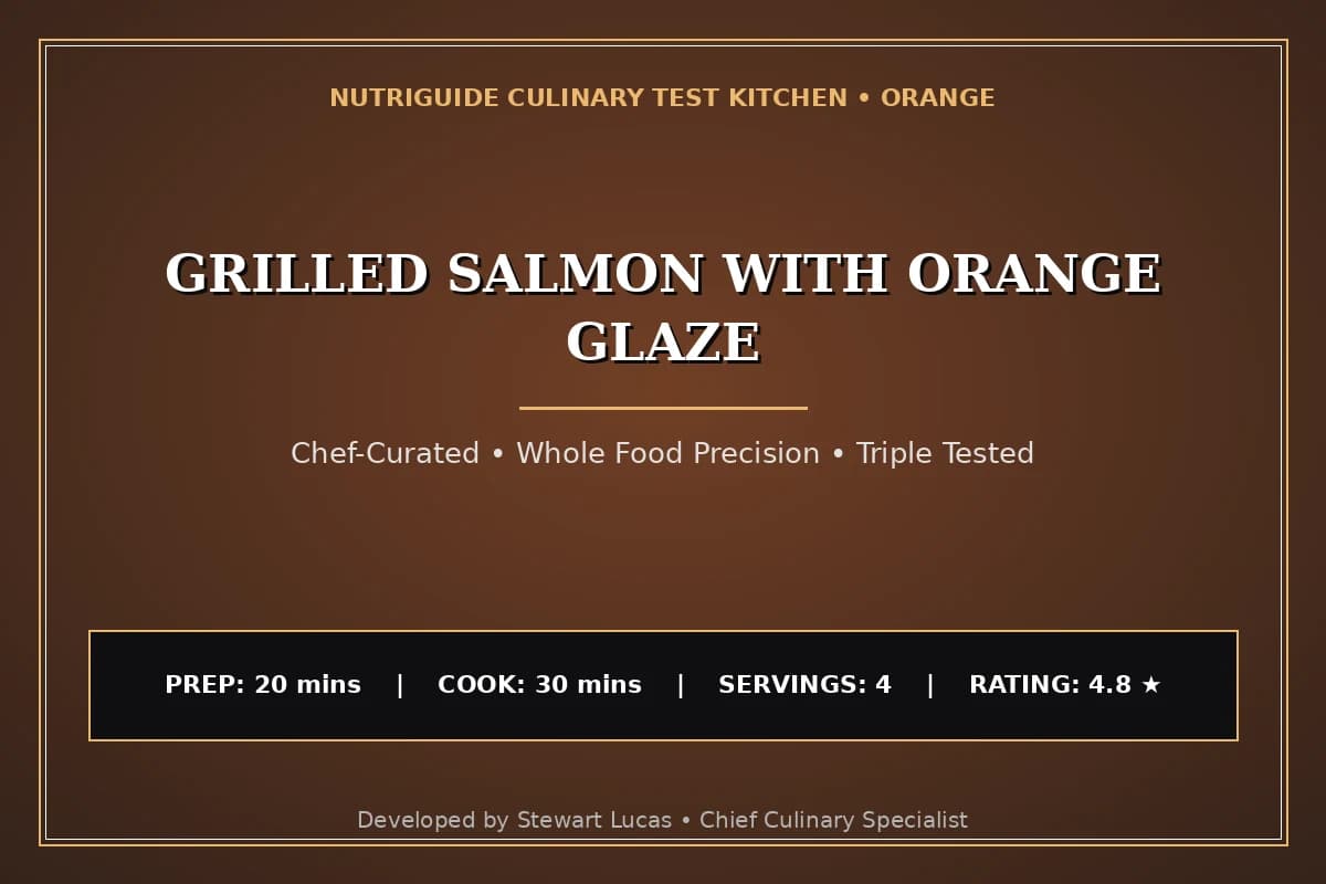 Grilled Salmon With Orange Glaze