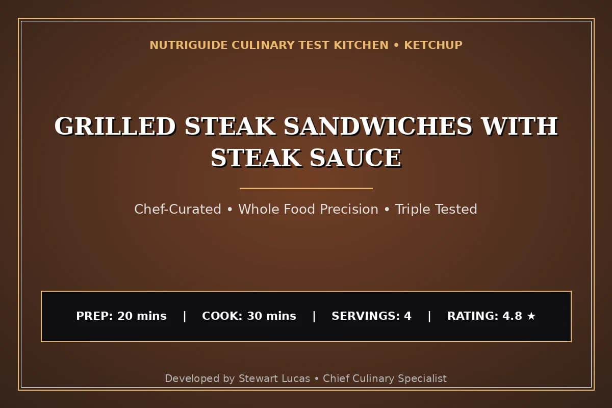 Grilled Steak Sandwiches With Steak Sauce