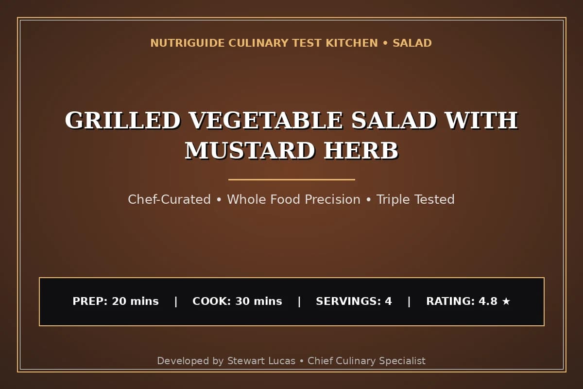 Grilled Vegetable Salad With Mustard Herb