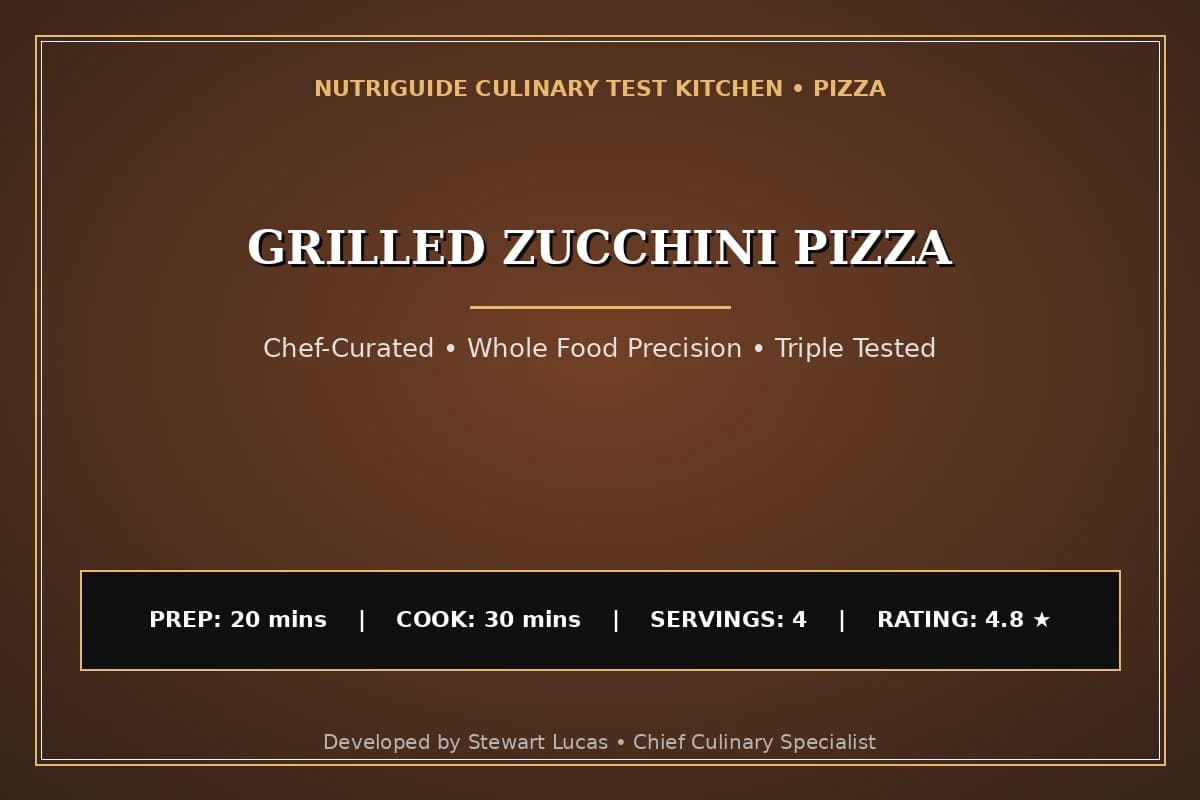 Grilled Zucchini Pizza