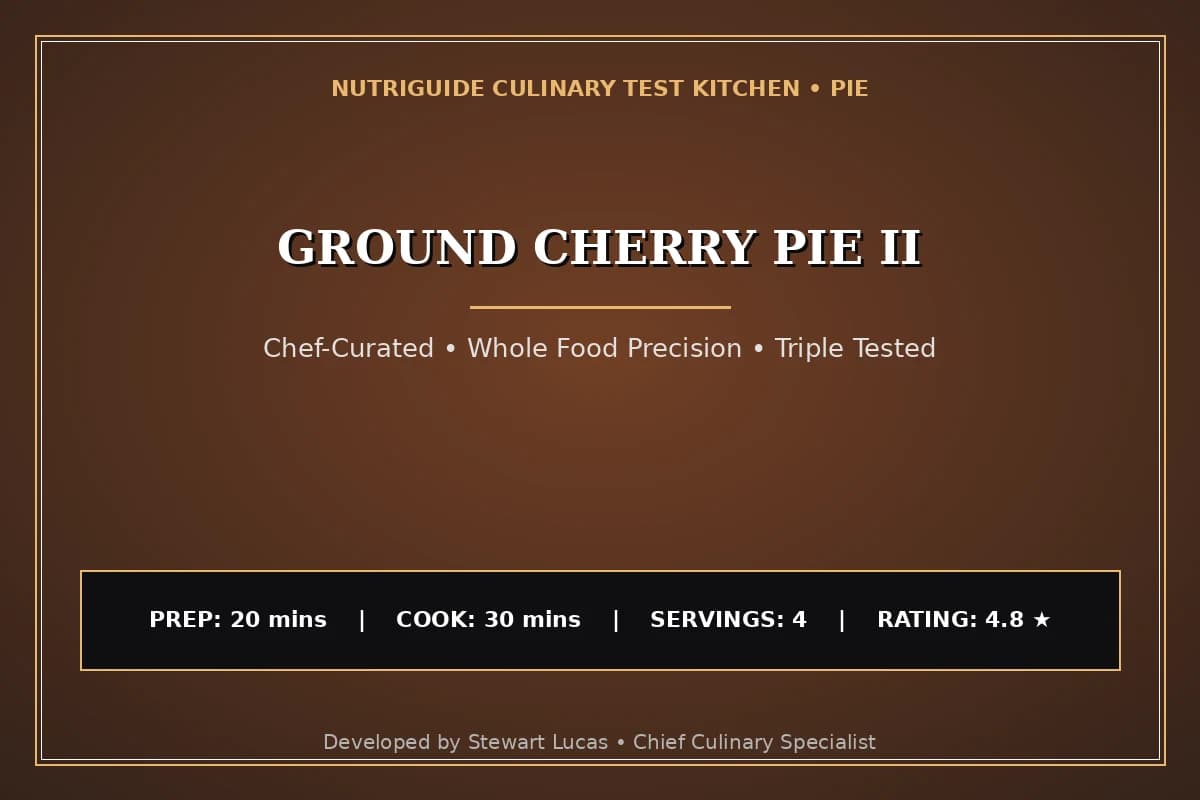 Ground Cherry Pie Ii