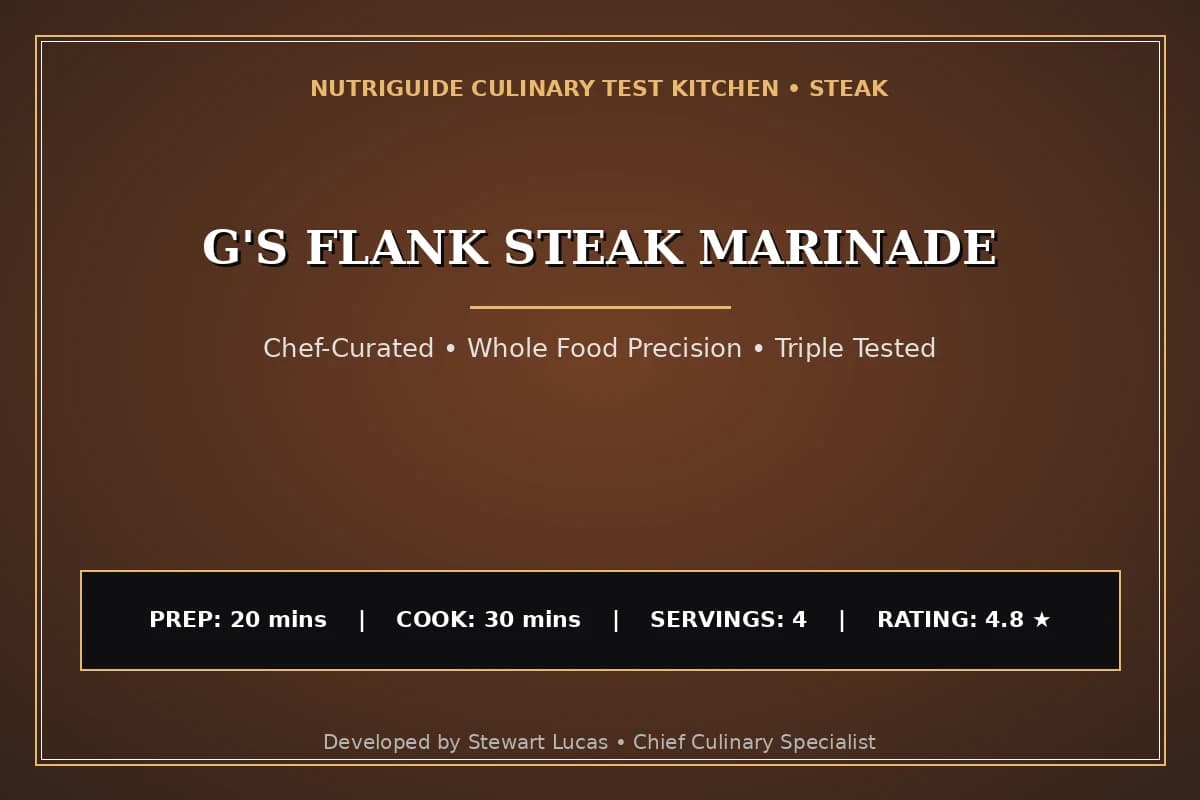 G'S Flank Steak Marinade