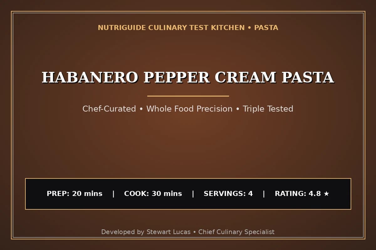 Habanero Pepper Cream Pasta