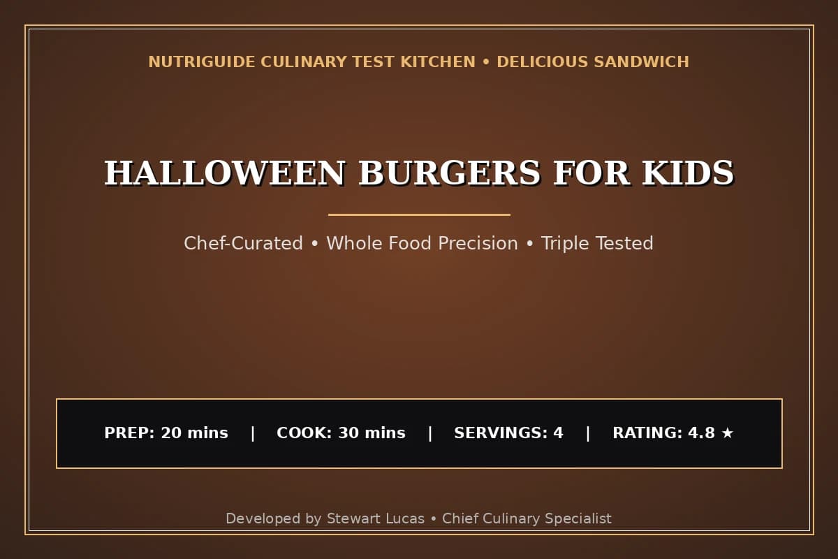 Halloween Burgers For Kids