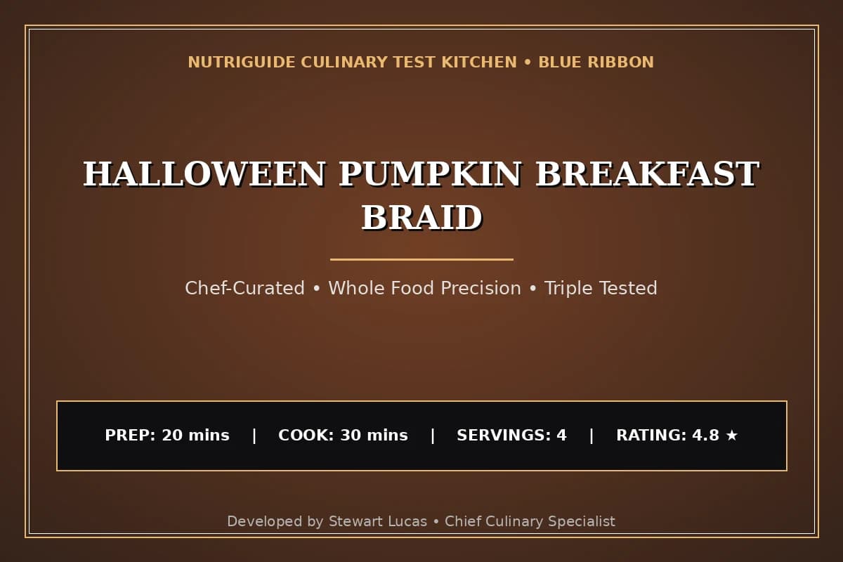 Halloween Pumpkin Breakfast Braid