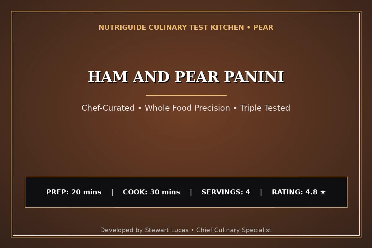 Ham And Pear Panini