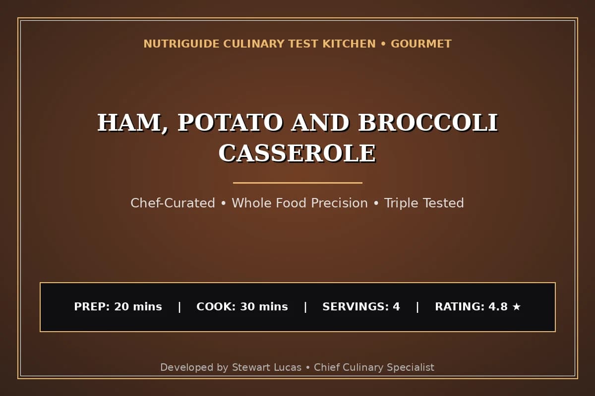 Ham, Potato And Broccoli Casserole