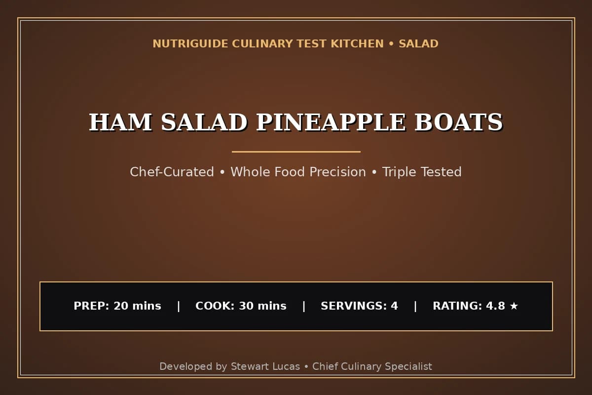 Ham Salad Pineapple Boats