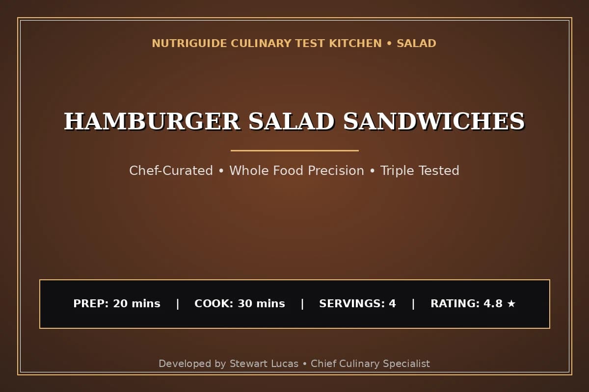 Hamburger Salad Sandwiches