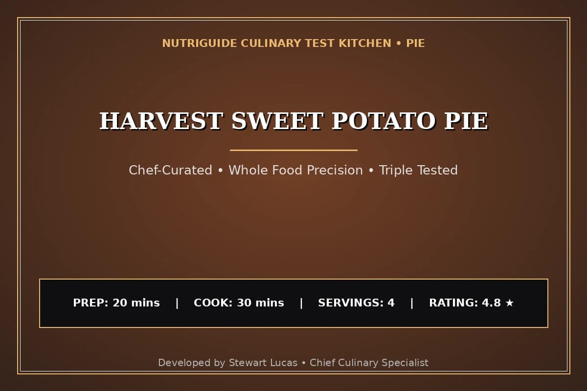 Harvest Sweet Potato Pie