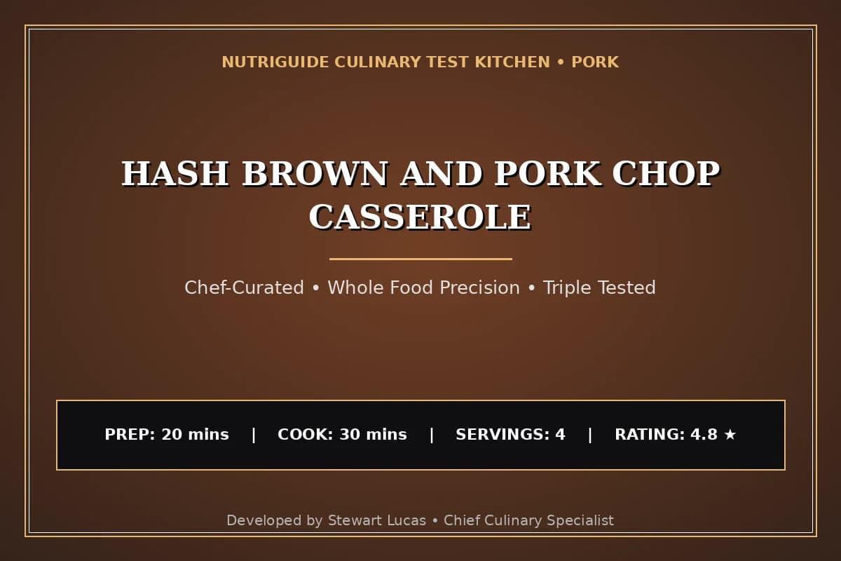 Hash Brown And Pork Chop Casserole