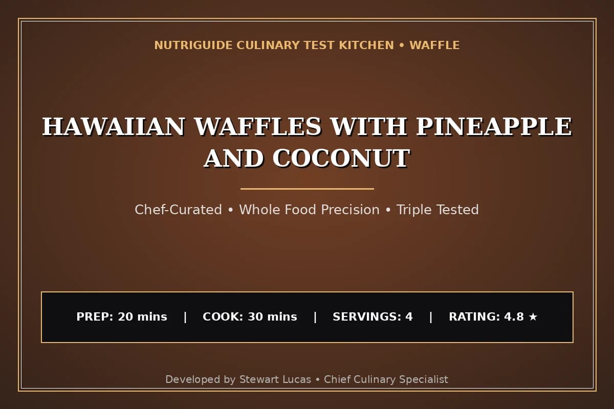 Hawaiian Waffles With Pineapple And Coconut