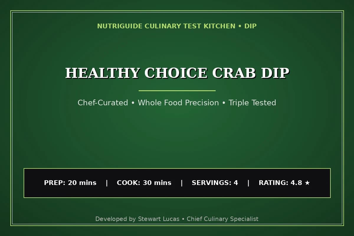 Healthy Choice Crab Dip