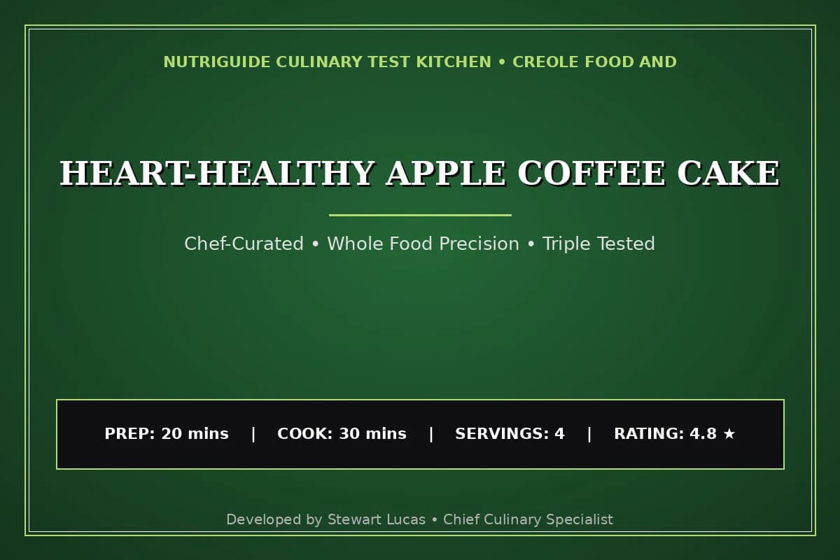 Heart-Healthy Apple Coffee Cake