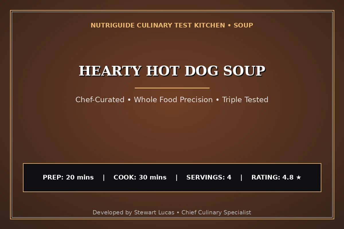 Hearty Hot Dog Soup