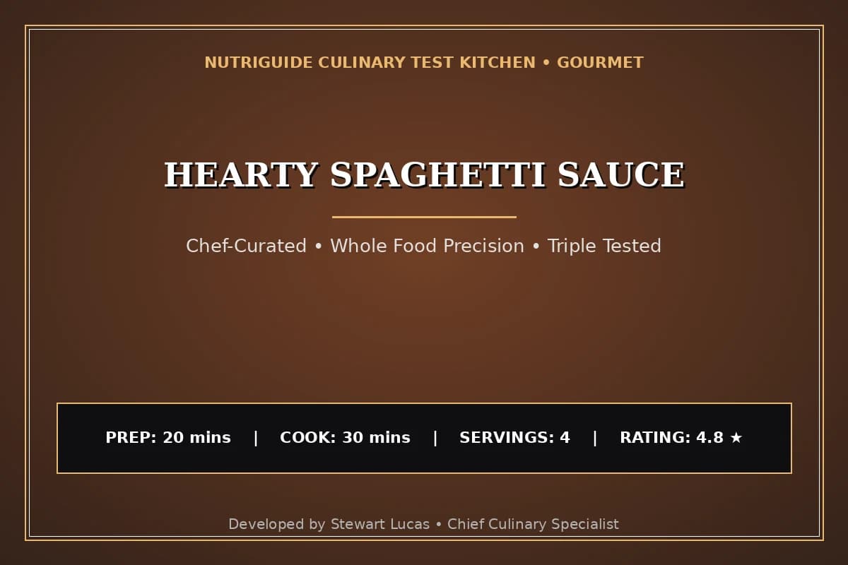 Hearty Spaghetti Sauce