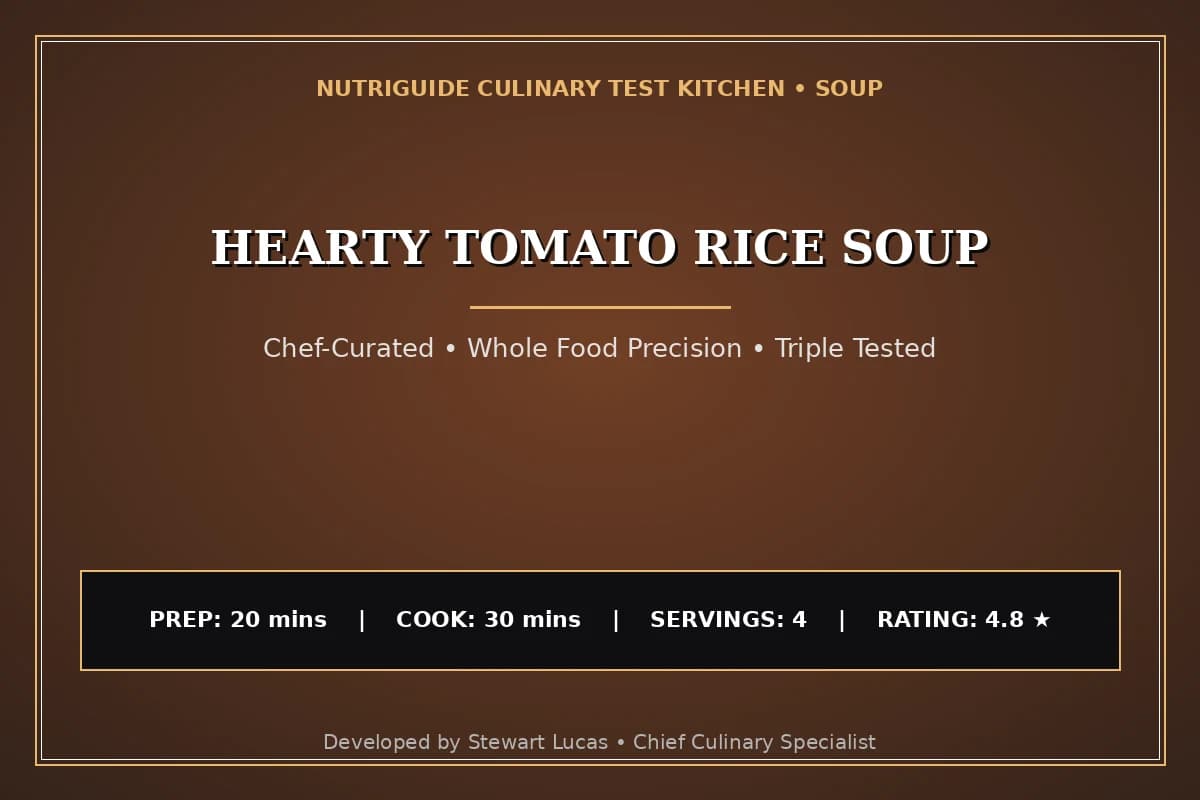 Hearty Tomato Rice Soup