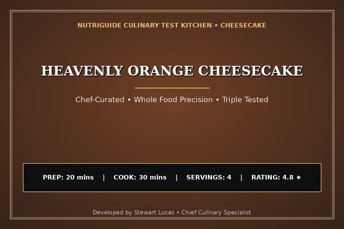 Heavenly Orange Cheesecake