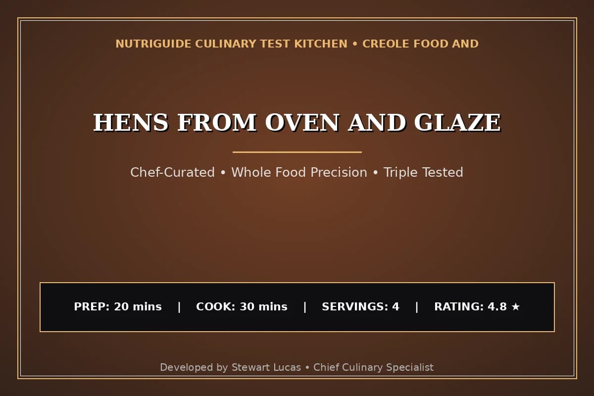 Hens From Oven And Glaze
