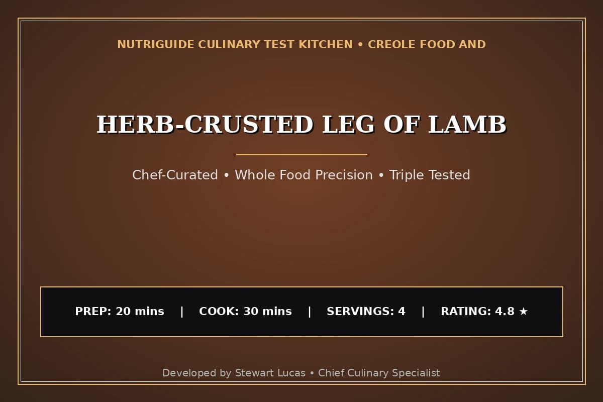 Herb-Crusted Leg Of Lamb