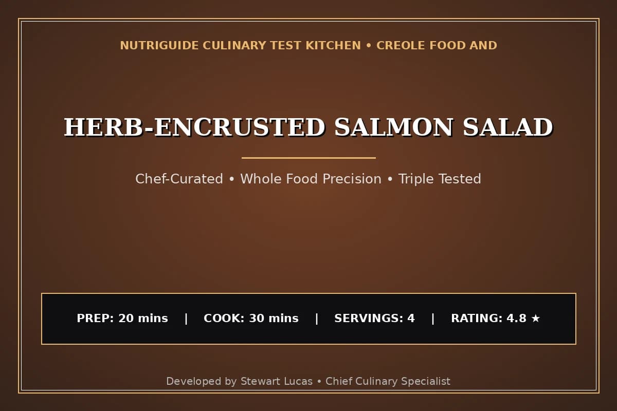 Herb-Encrusted Salmon Salad