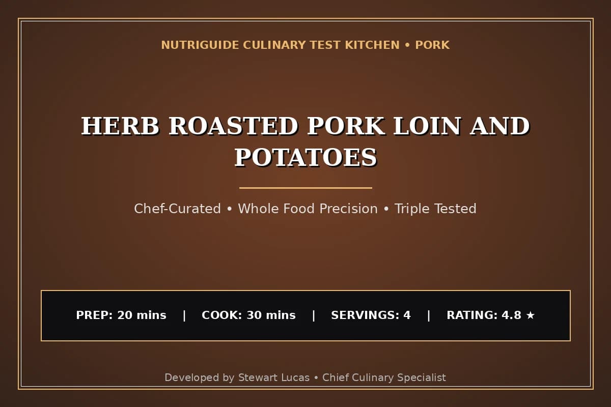 Herb Roasted Pork Loin And Potatoes