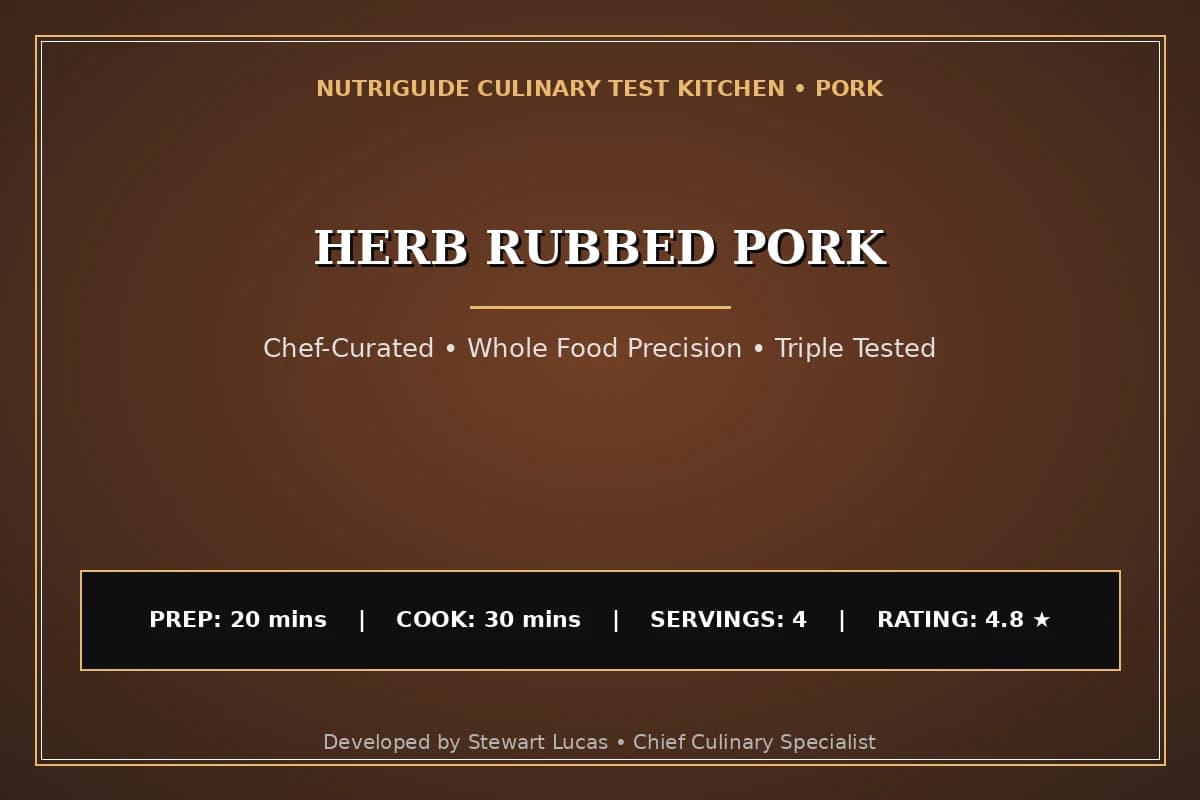 Herb Rubbed Pork