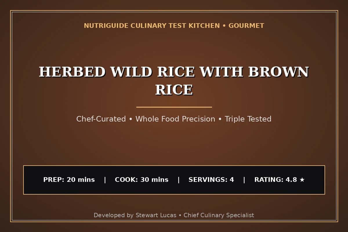 Herbed Wild Rice With Brown Rice
