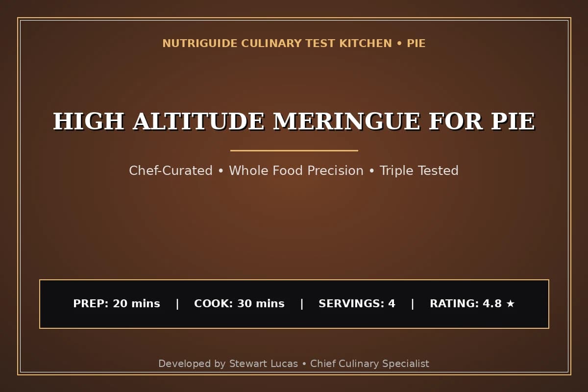 High Altitude Meringue For Pie