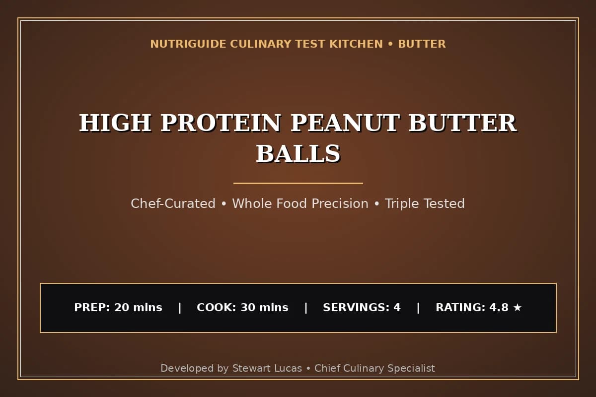 High Protein Peanut Butter Balls