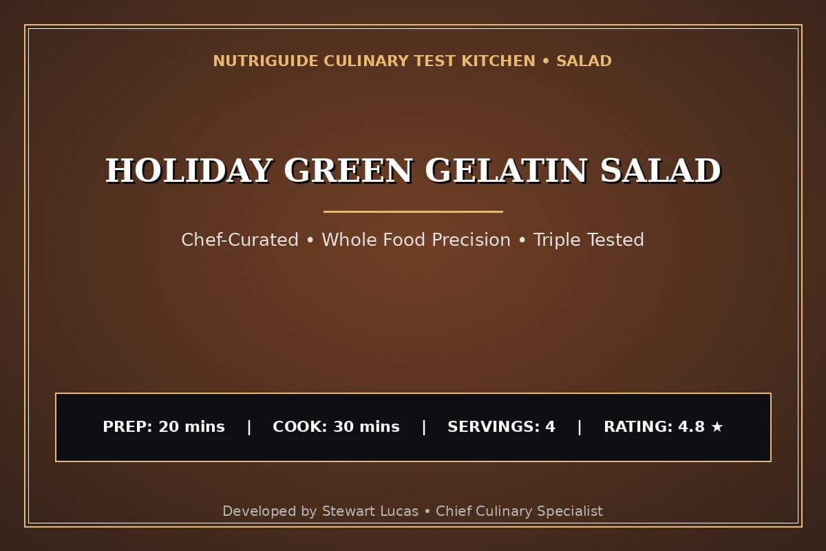 Holiday Green Gelatin Salad