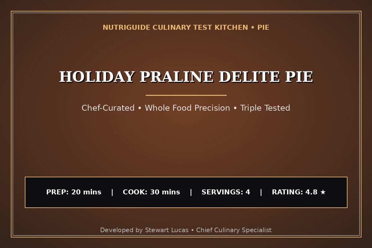 Holiday Praline Delite Pie