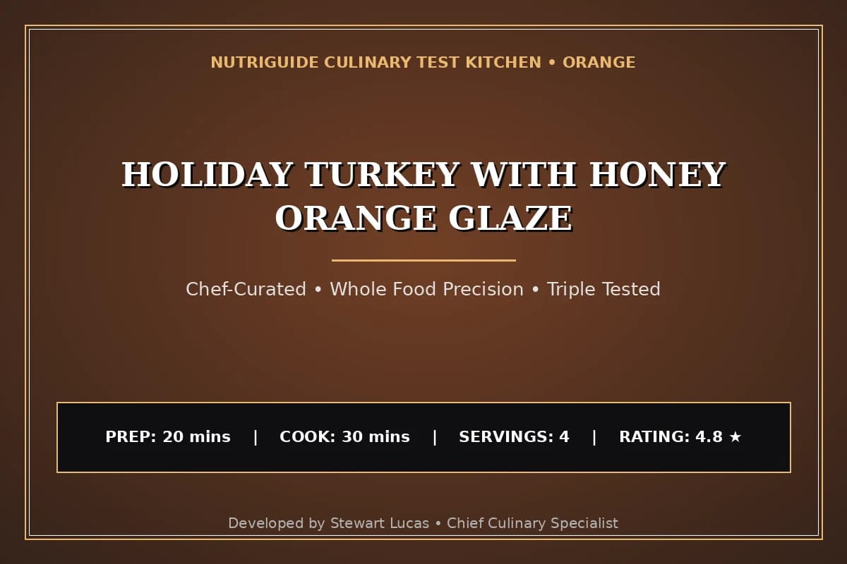 Holiday Turkey With Honey Orange Glaze