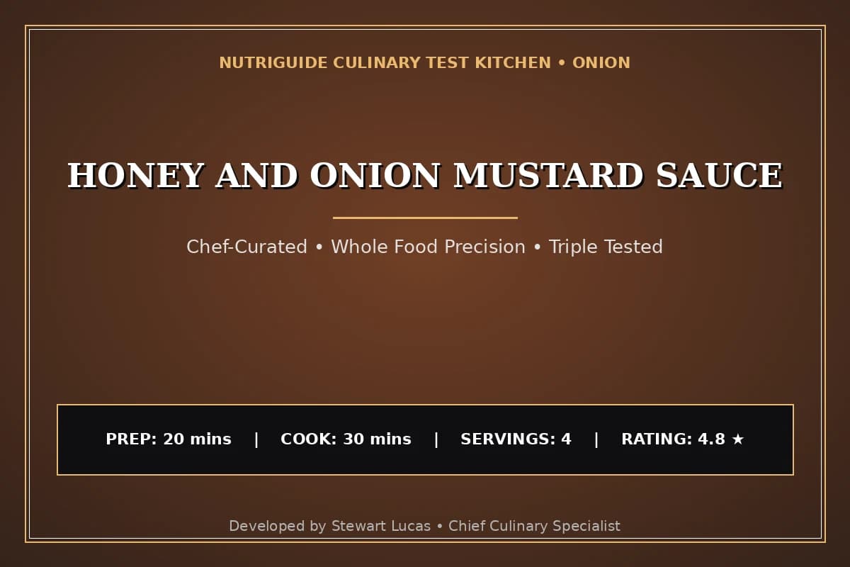 Honey And Onion Mustard Sauce
