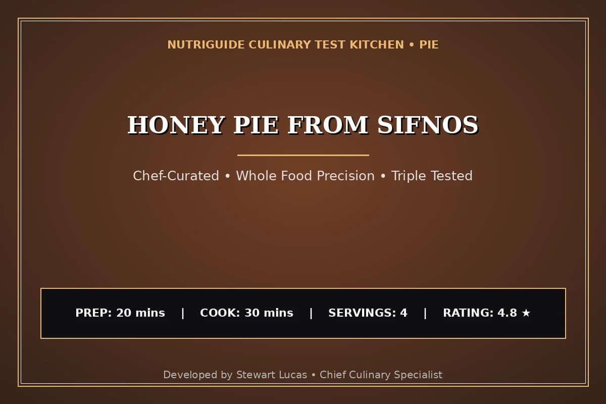 Honey Pie From Sifnos