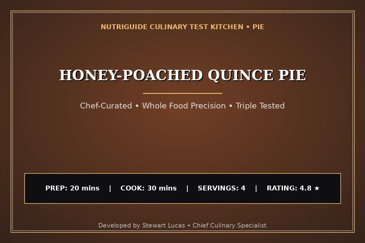 Honey-Poached Quince Pie