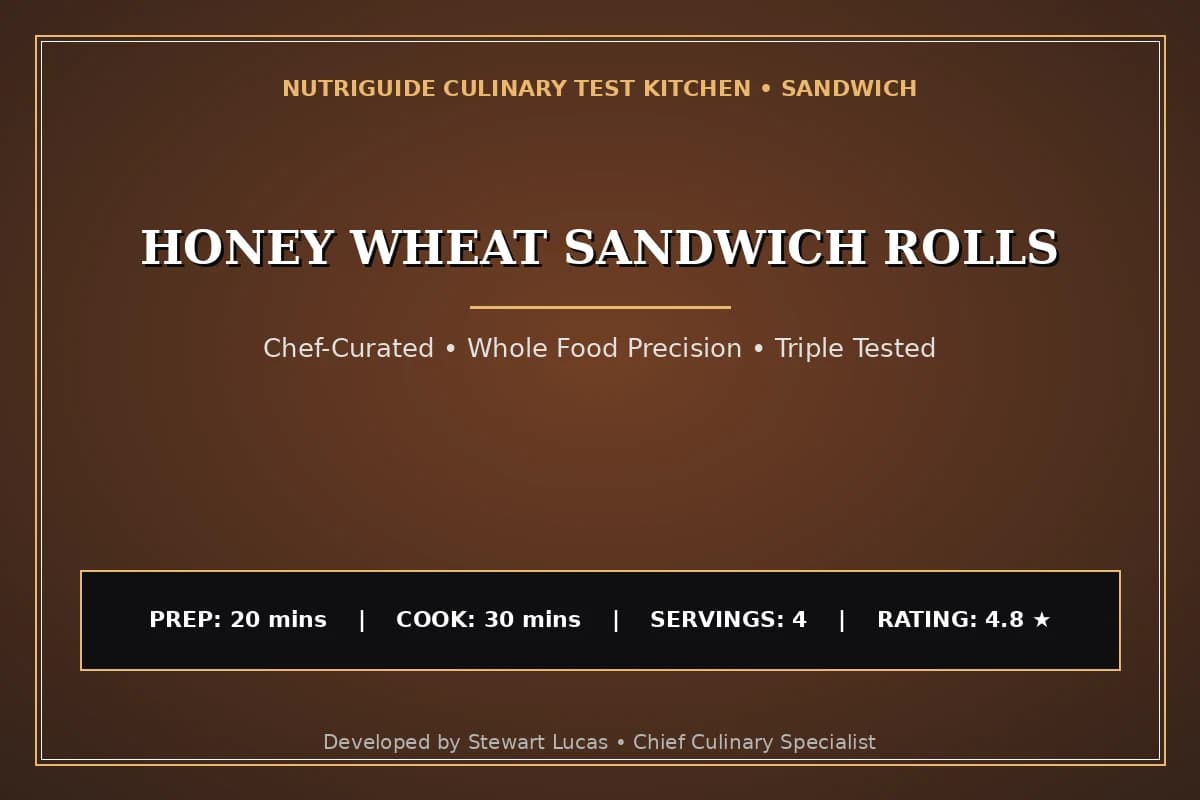 Honey Wheat Sandwich Rolls