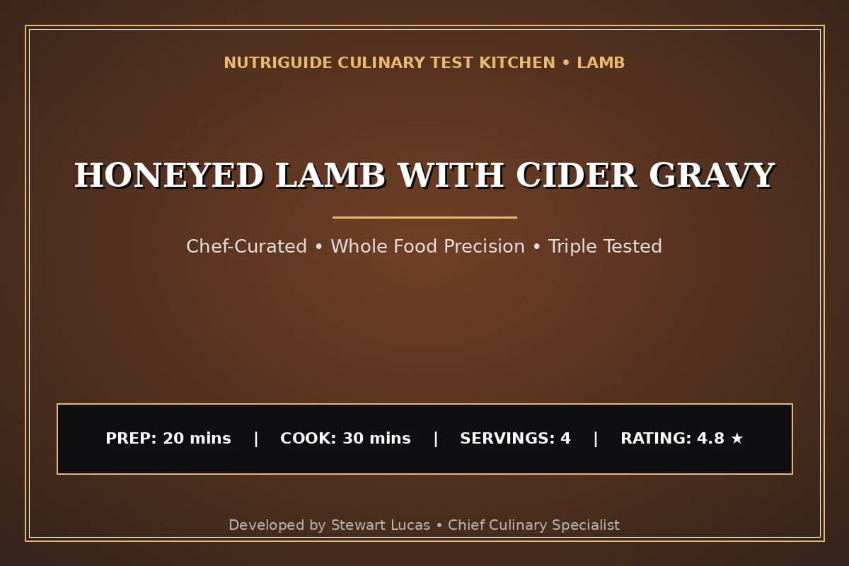Honeyed Lamb With Cider Gravy