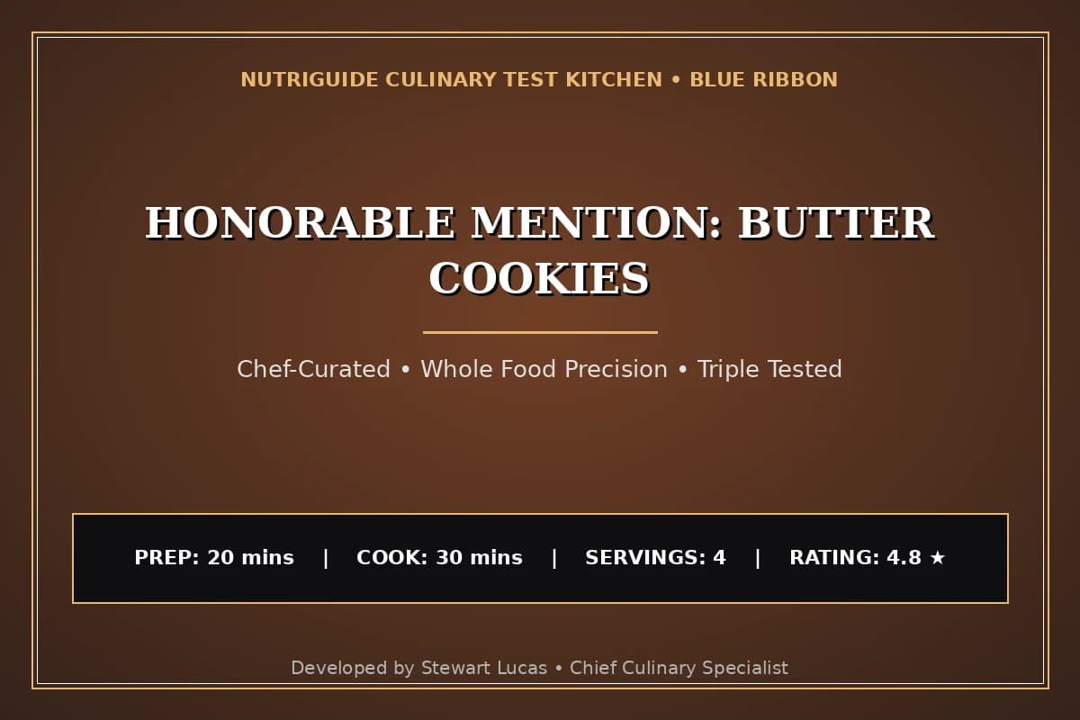 Honorable Mention: Butter Cookies