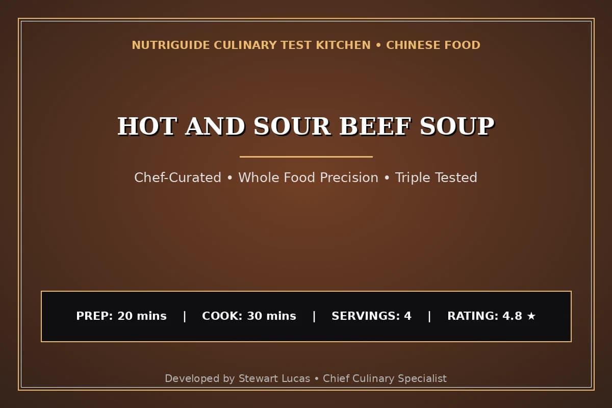 Hot And Sour Beef Soup