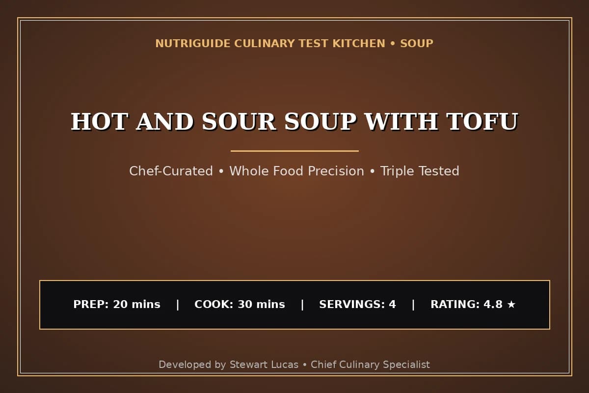 Hot And Sour Soup With Tofu
