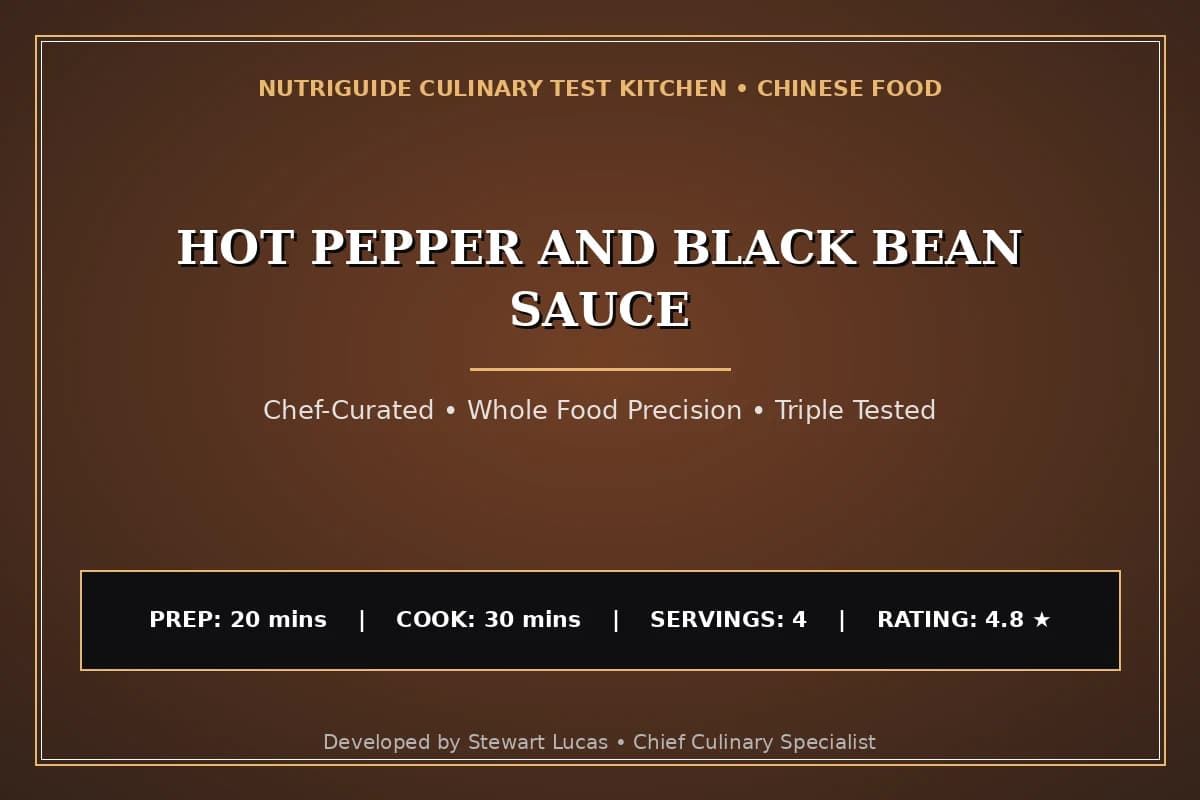 Hot Pepper And Black Bean Sauce