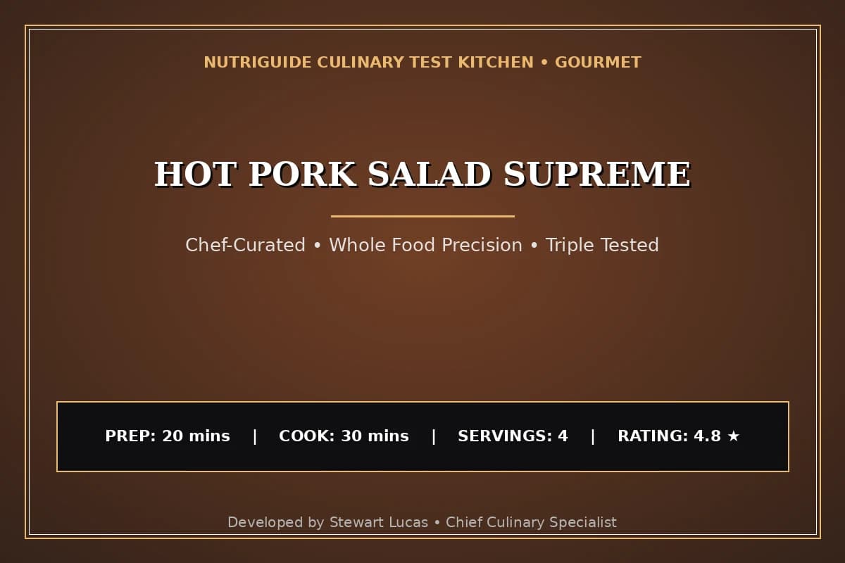 Hot Pork Salad Supreme