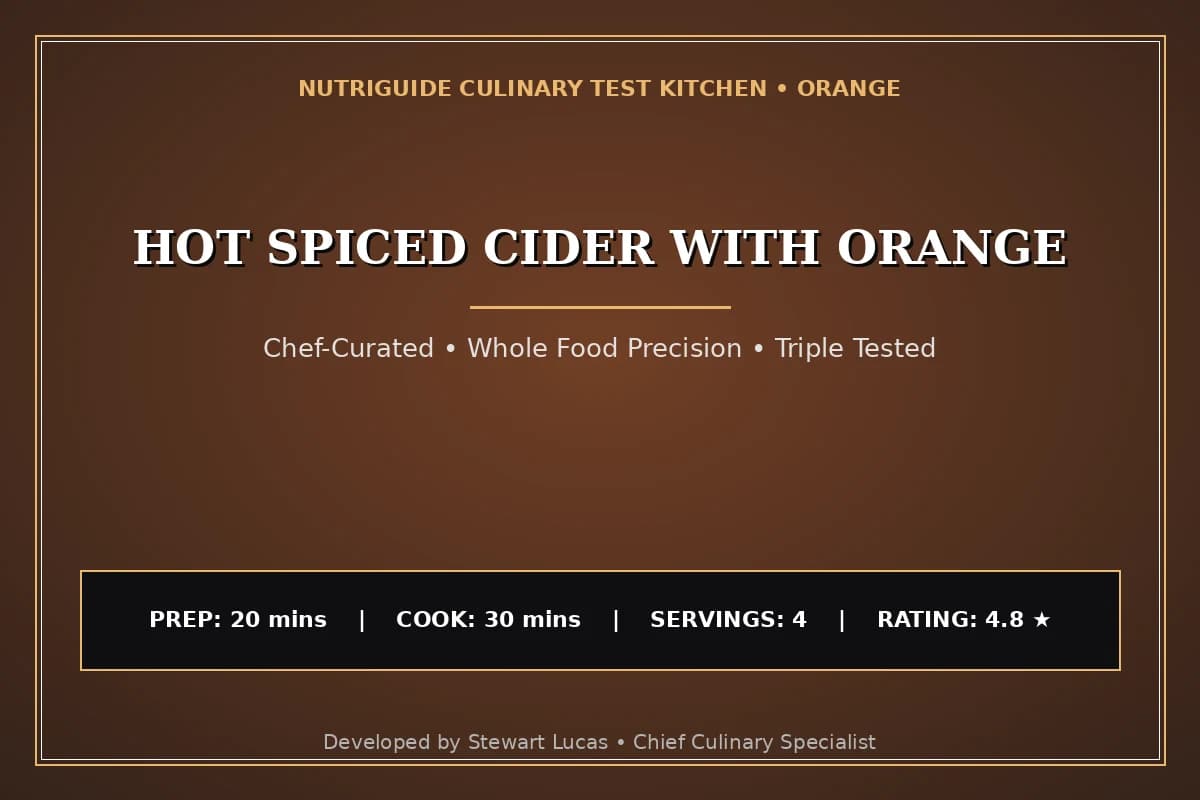 Hot Spiced Cider With Orange