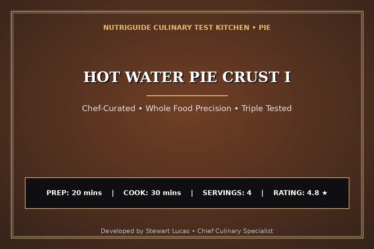 Hot Water Pie Crust I