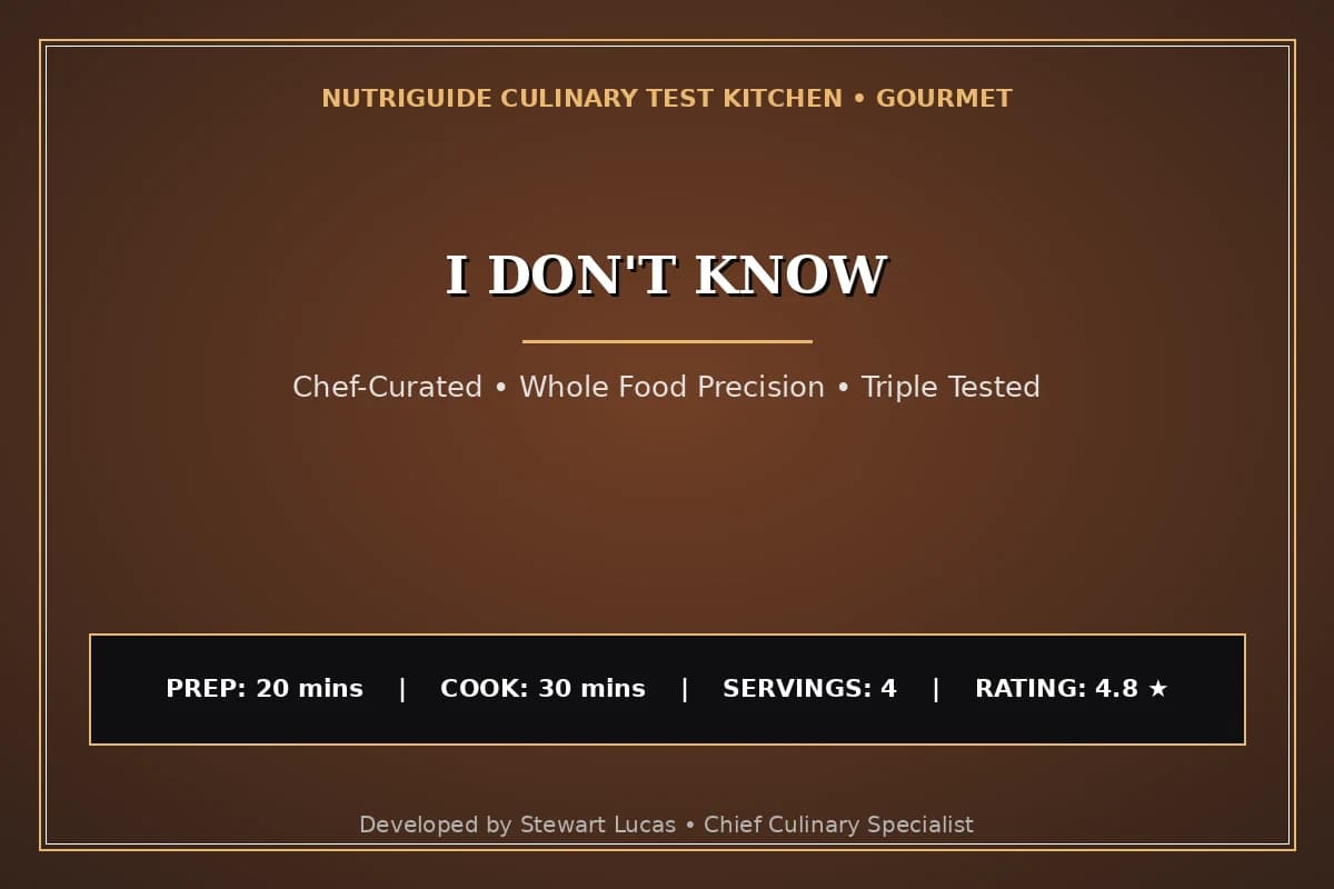 I Don'T Know